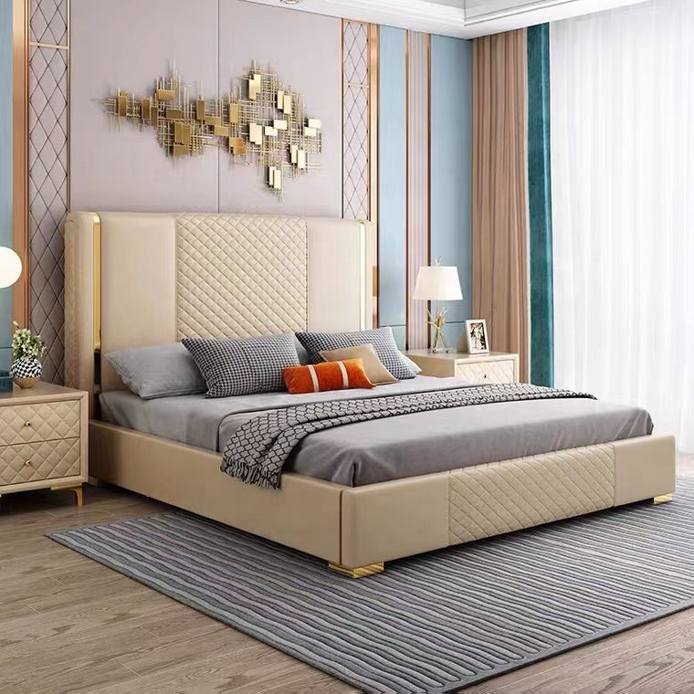 Hamilton Elegant Bed with Storage in Leatherette