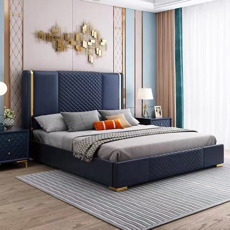 Hamilton Elegant Bed with Storage in Leatherette