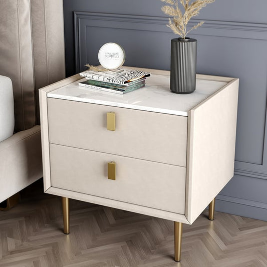 Tixo bed side table with golden leg