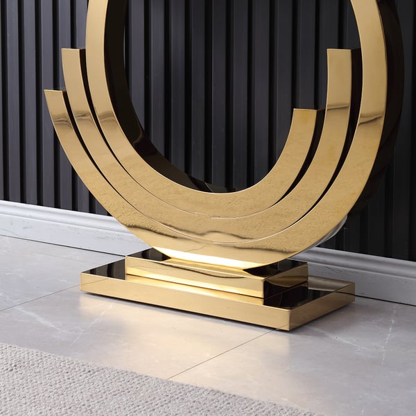 Modern Golden Console Table