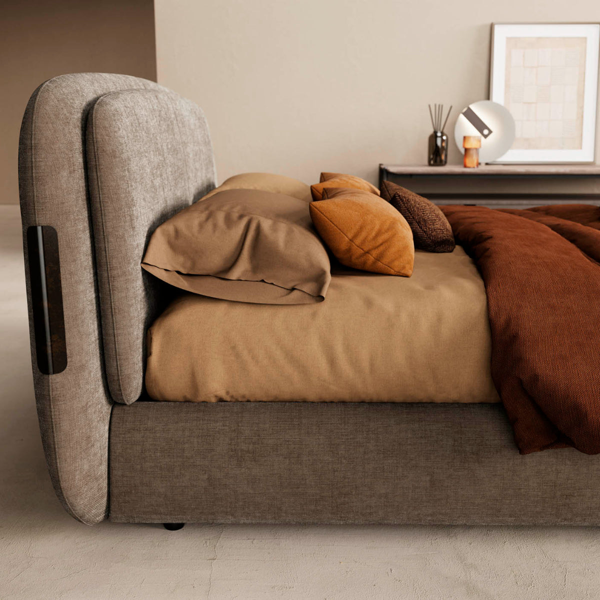 Aahed Ash Upholstery Bed