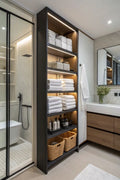Premium Bathroom Utility Storage Cabinet With LED Light