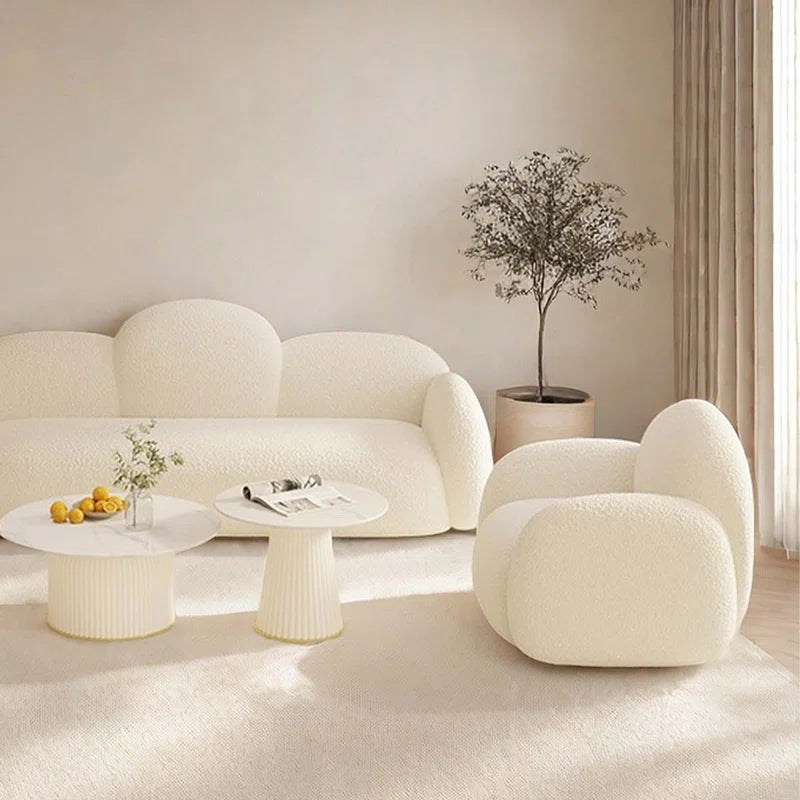 Aahed White Knight Sofa Set