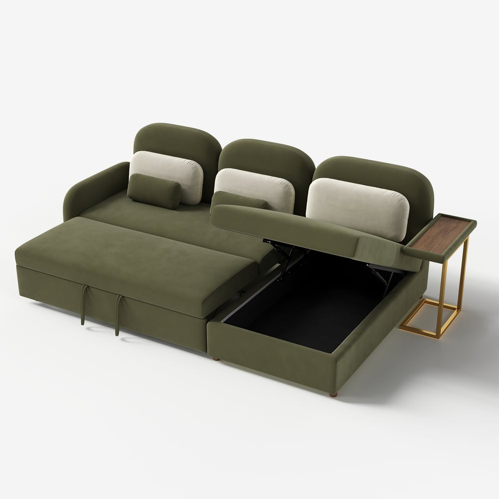 Hunt Green Sofa Cum Bed