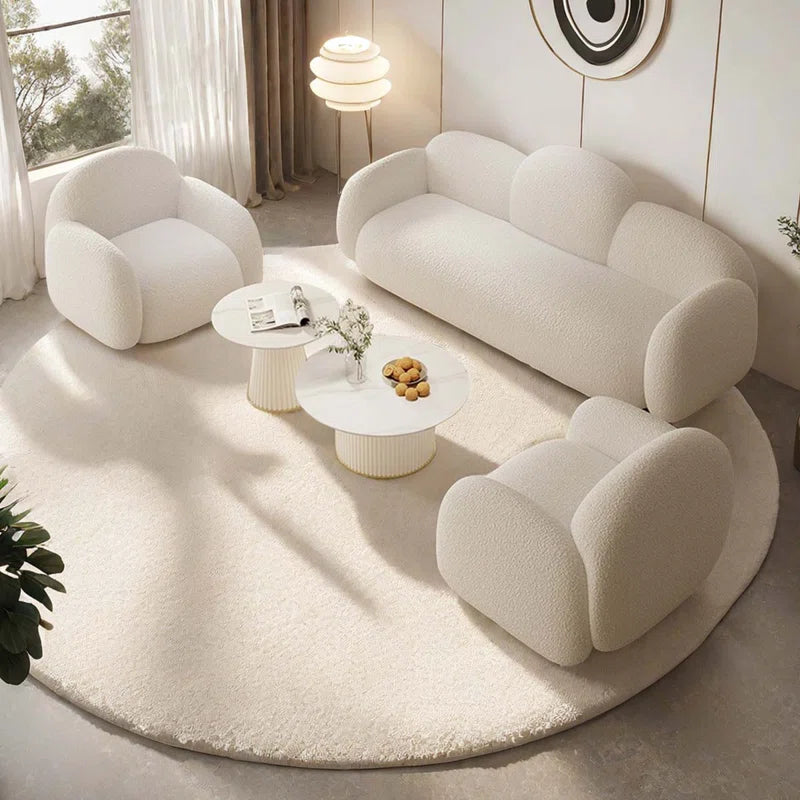 Aahed White Knight Sofa Set