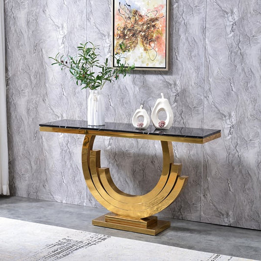 Modern Golden Console Table