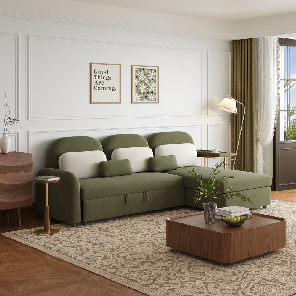 Hunt Green Sofa Cum Bed