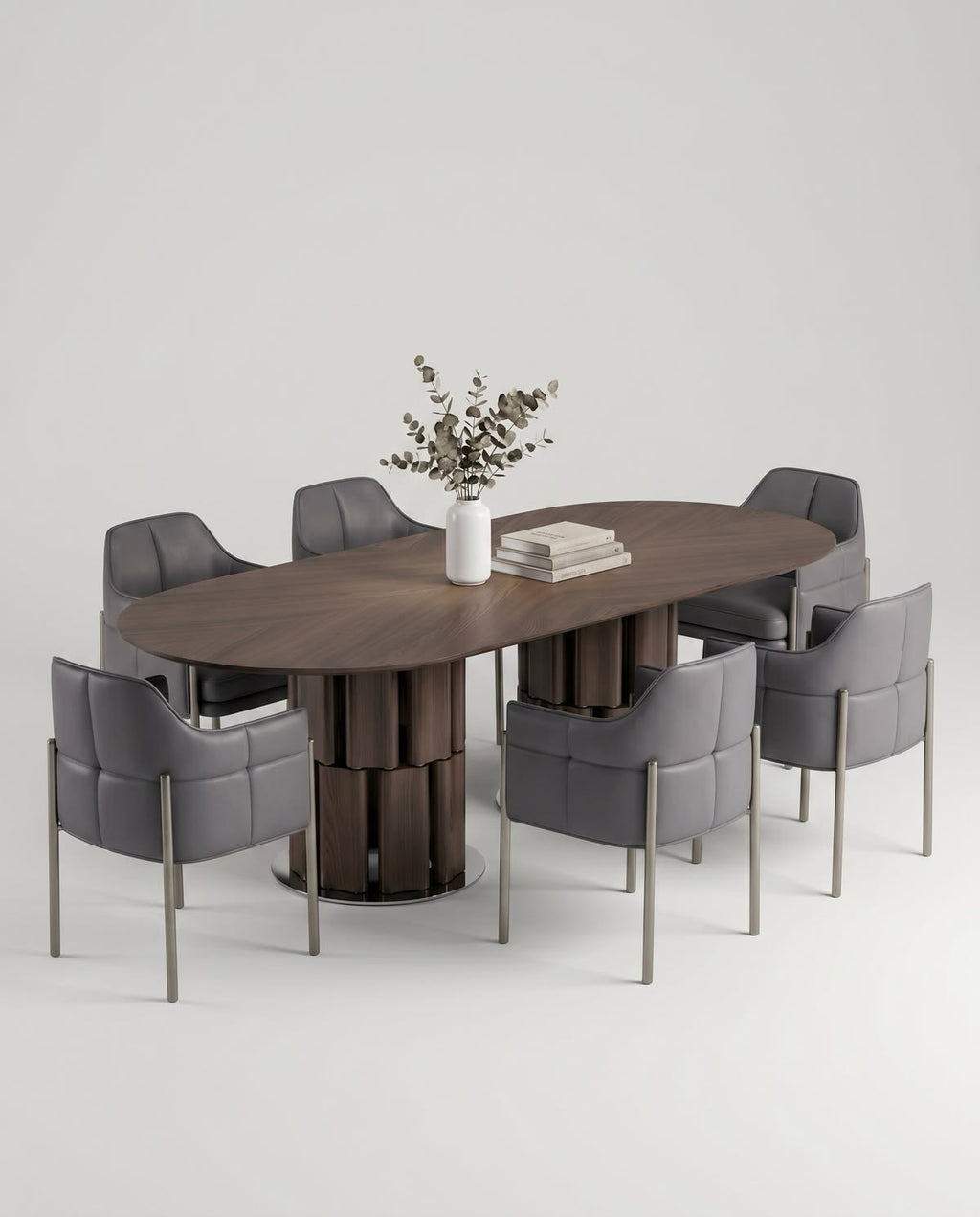 Lucio Wooden Veneer Dining
