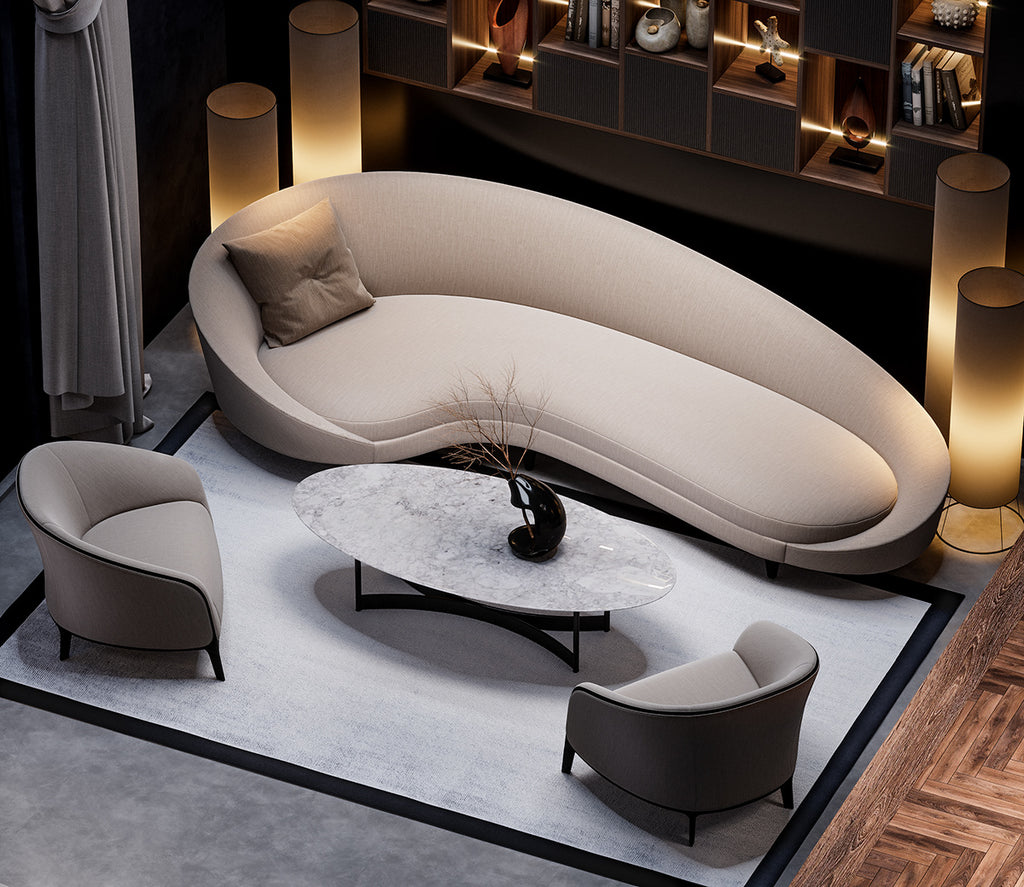Okinawa Elegance Curved Sofa