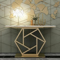 Gold Accent Console Table