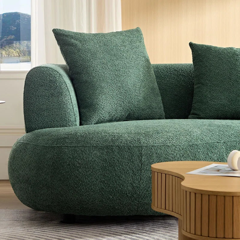 Aahed green gem curve sofa