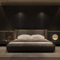 Mad Brown leatherette Bed without storage