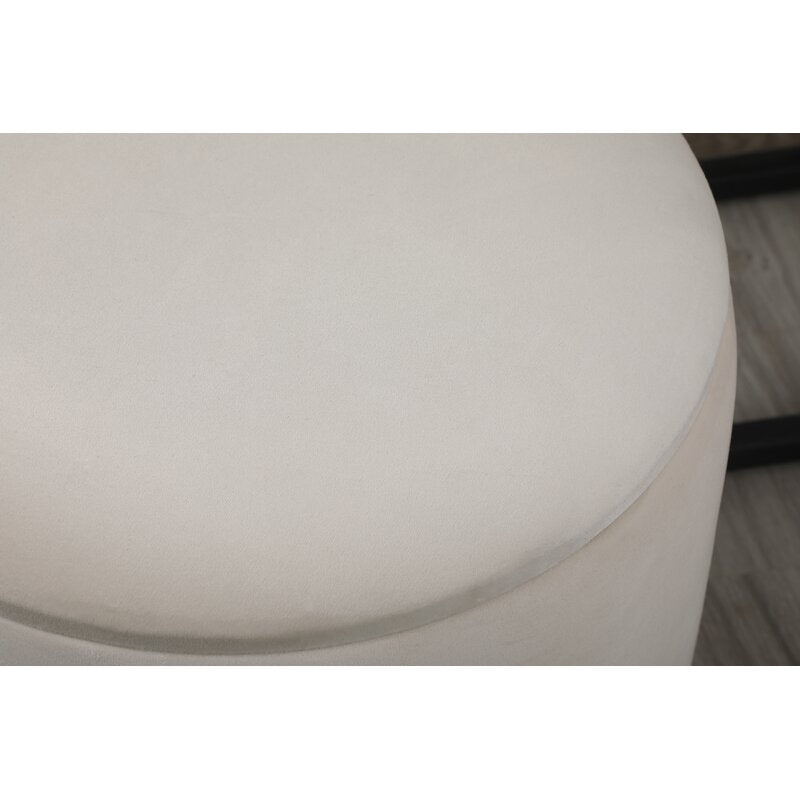 Milky White Ottoman With Storage