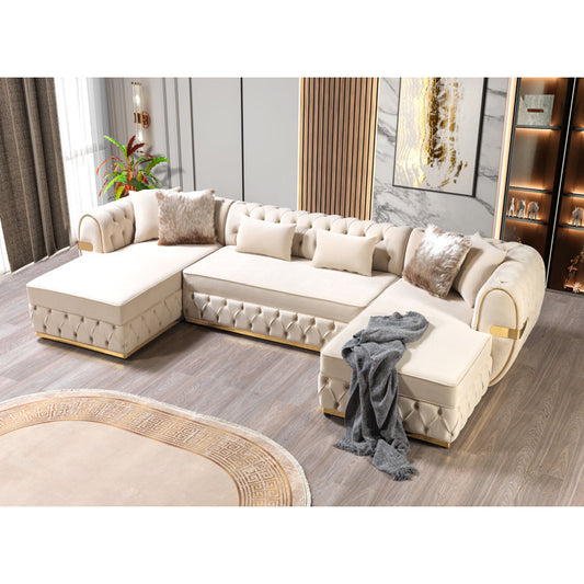 Roman Sectional Sofa With Comfort