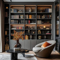 Custom Built-In Library Bookshelf