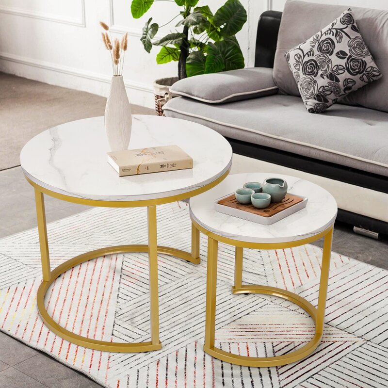 Round Convertible Centre Table