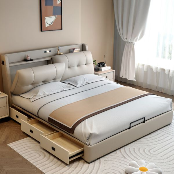 Aahed Aaliyah Bed With Headboard Storage