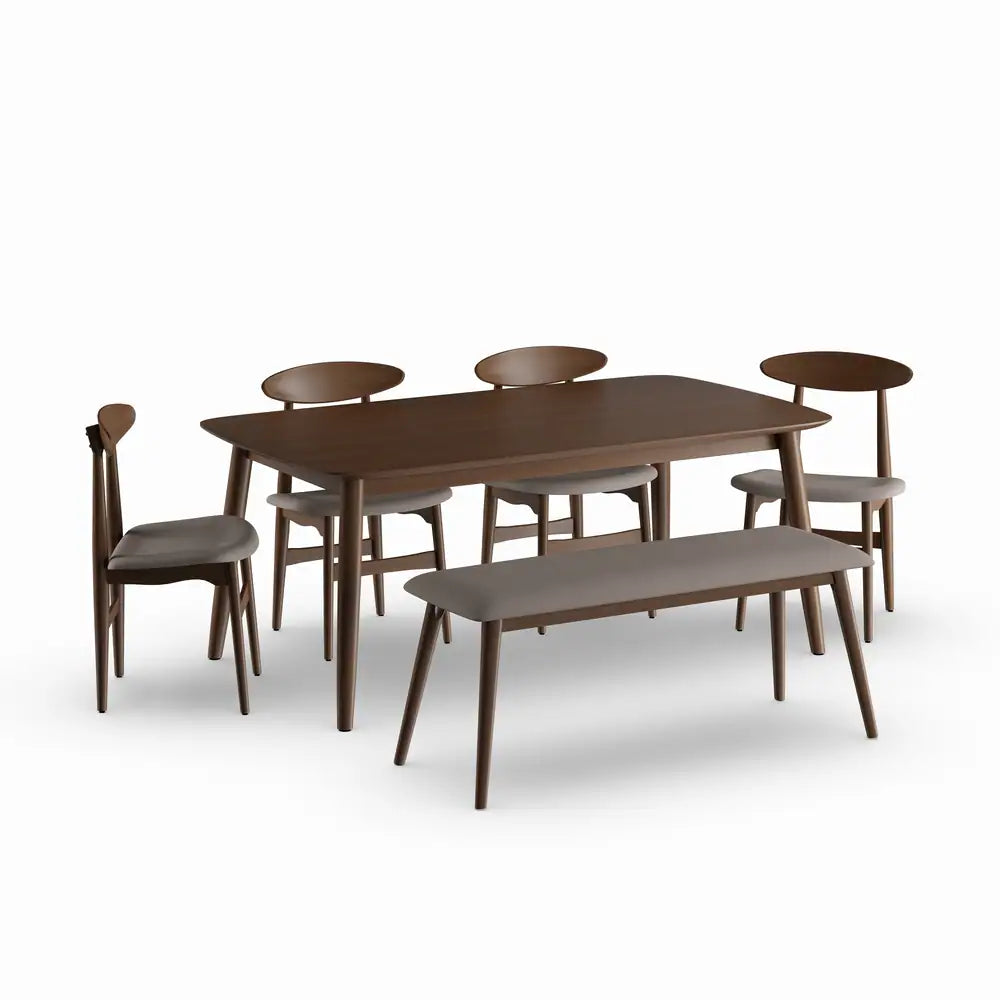 Oak Finish Dining Table