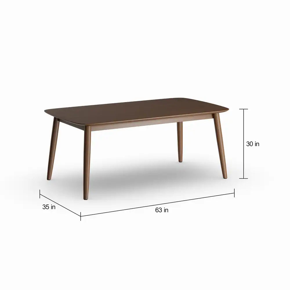 Oak Finish Dining Table