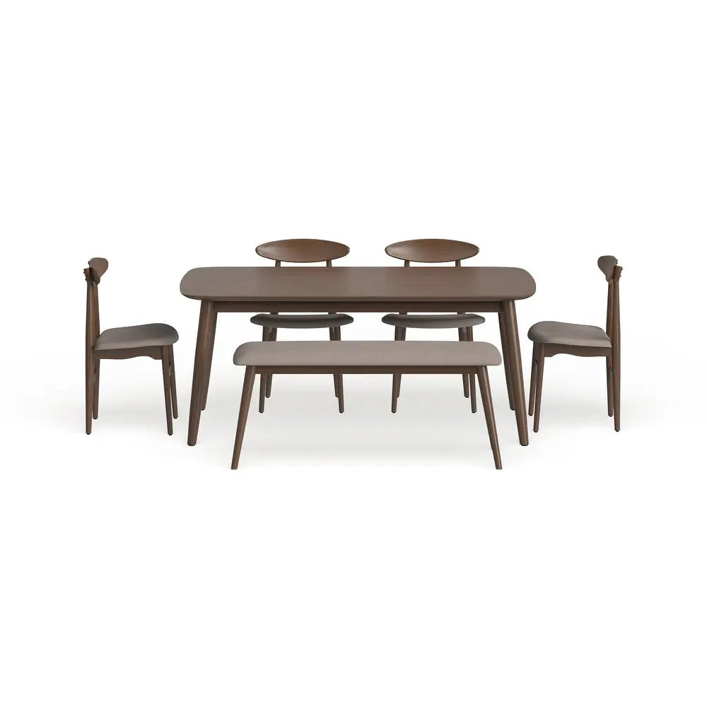 Oak Finish Dining Table