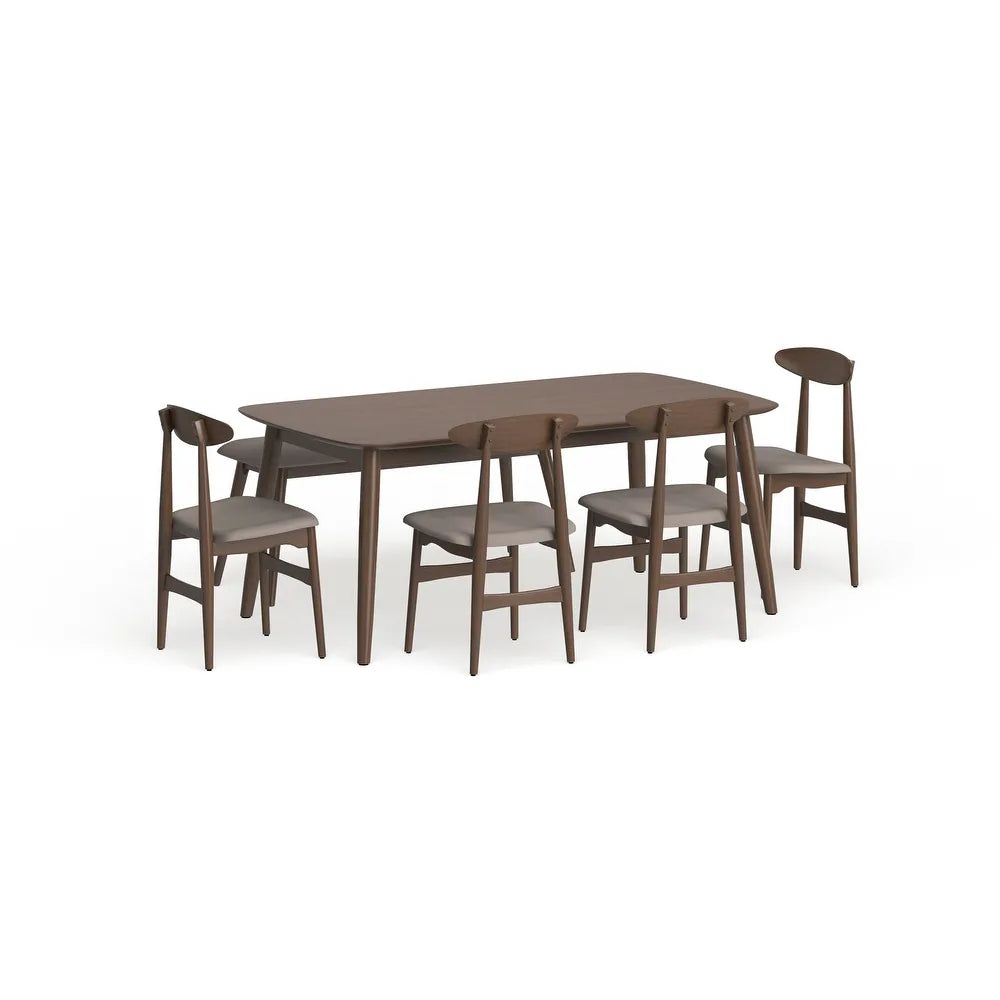 Oak Finish Dining Table