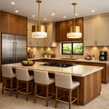 Warm Two-Tone Kitchen