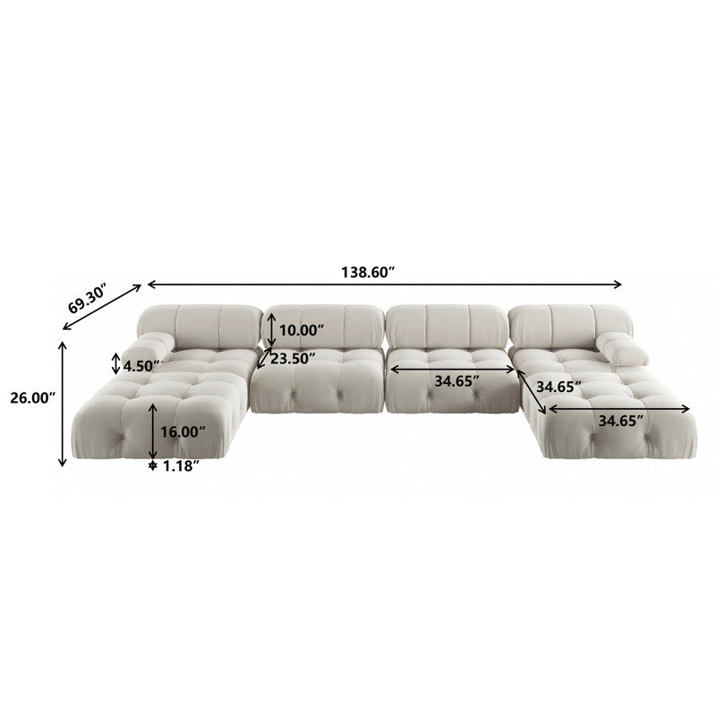 Morioka U-Shaped Sofa