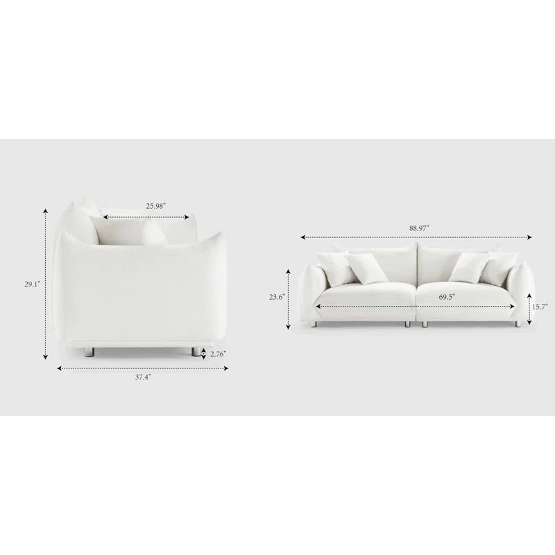 Jaffe Buckle Sofa 3 Seater
