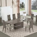 Dining Table with 6 Chairs Butterfly Leaf Dining Set