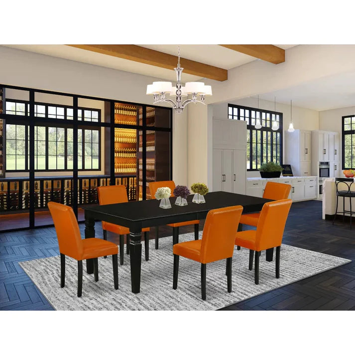 Solid Wood 6-Seater Dining Set