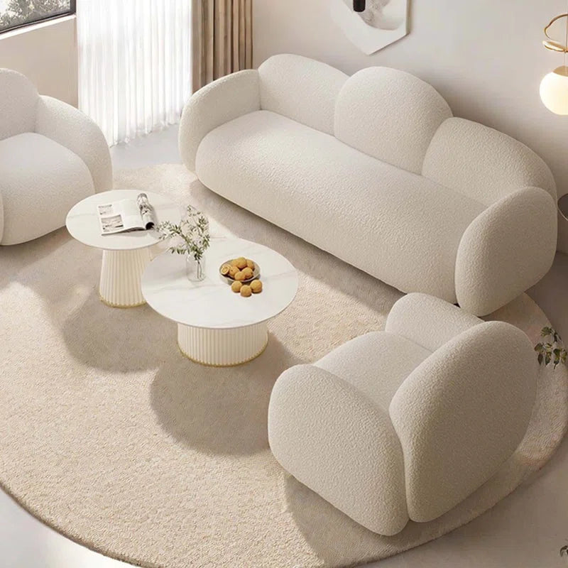 Aahed White Knight Sofa Set
