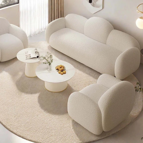 Aahed White Knight Sofa Set