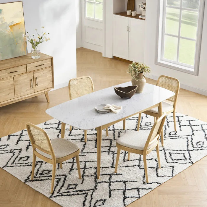 solid wood 6 seater
