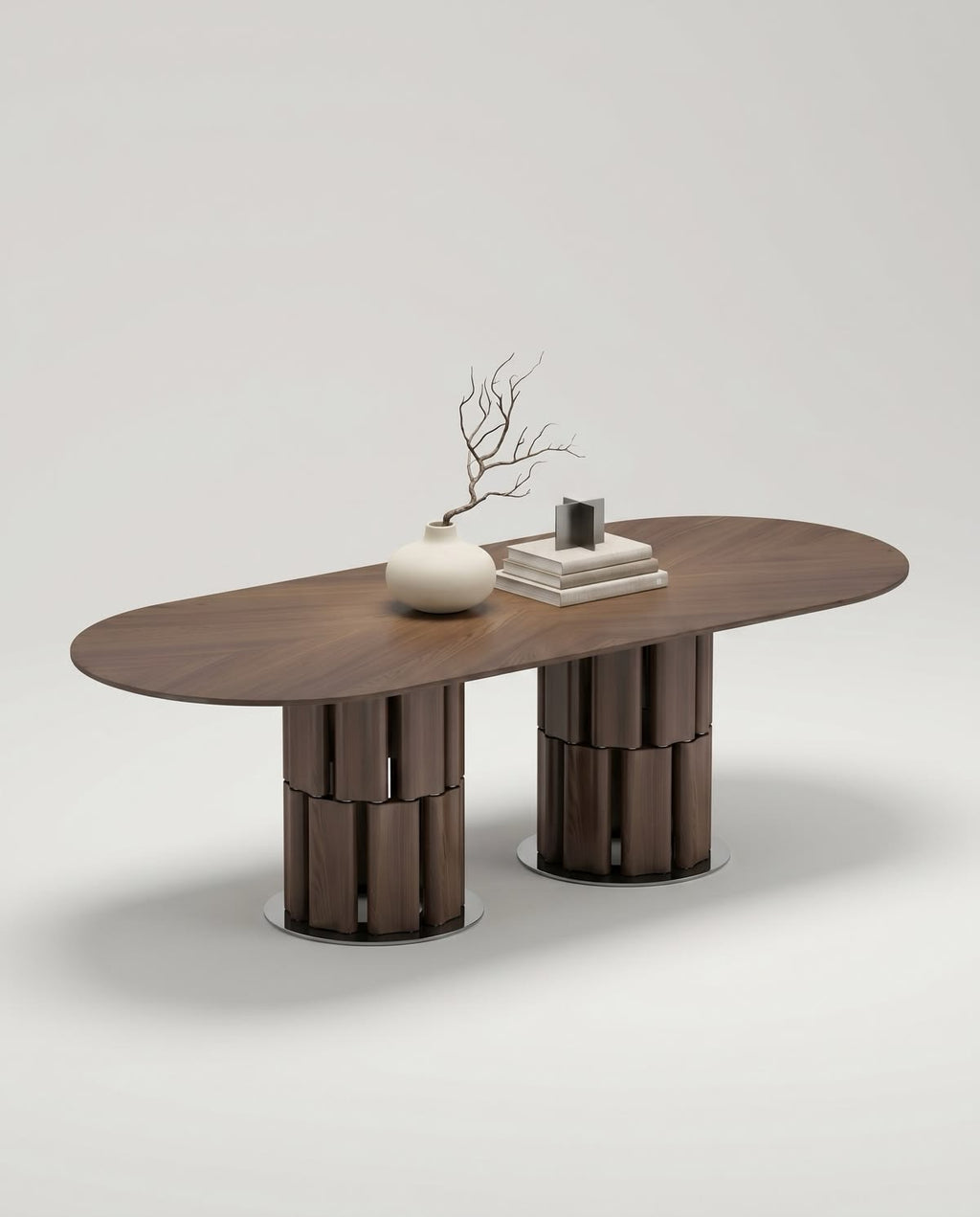Lucio Wooden Veneer Dining