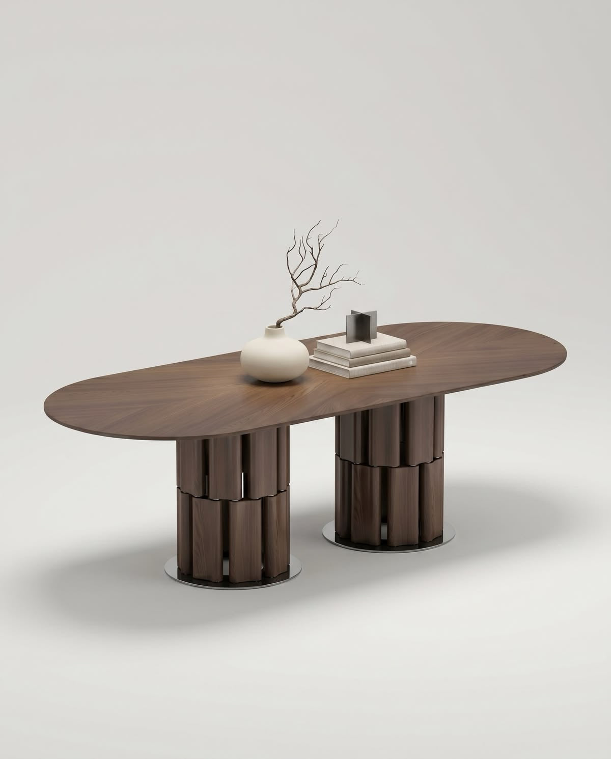 Lucio Wooden Veneer Dining