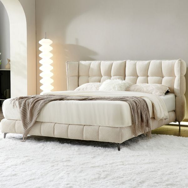 Aahed attribute white bed