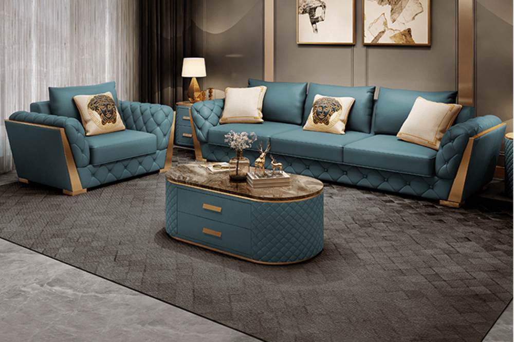 Urban Style Newly Designed Leatherette Sofa Set
