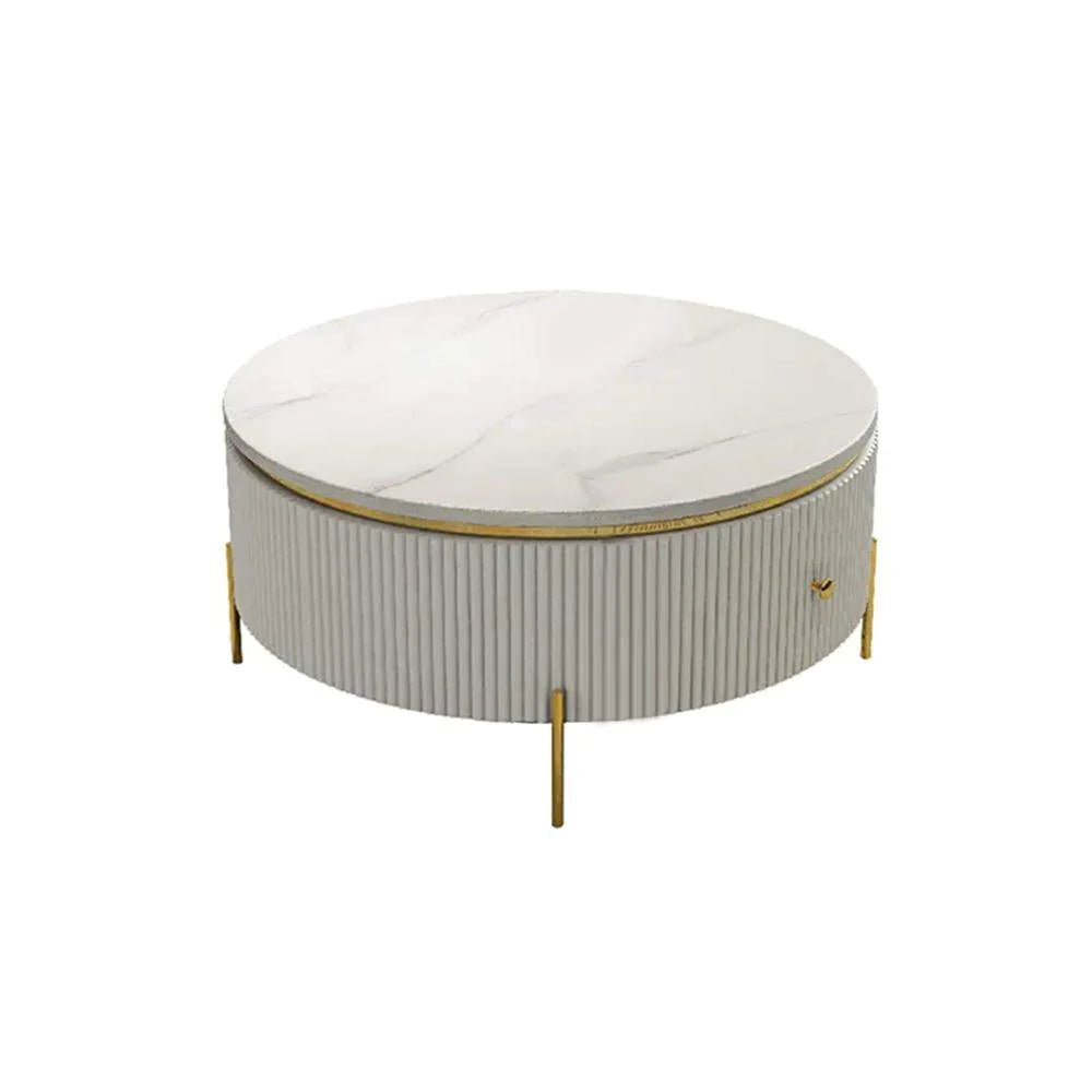 Modern delicate round coffee table