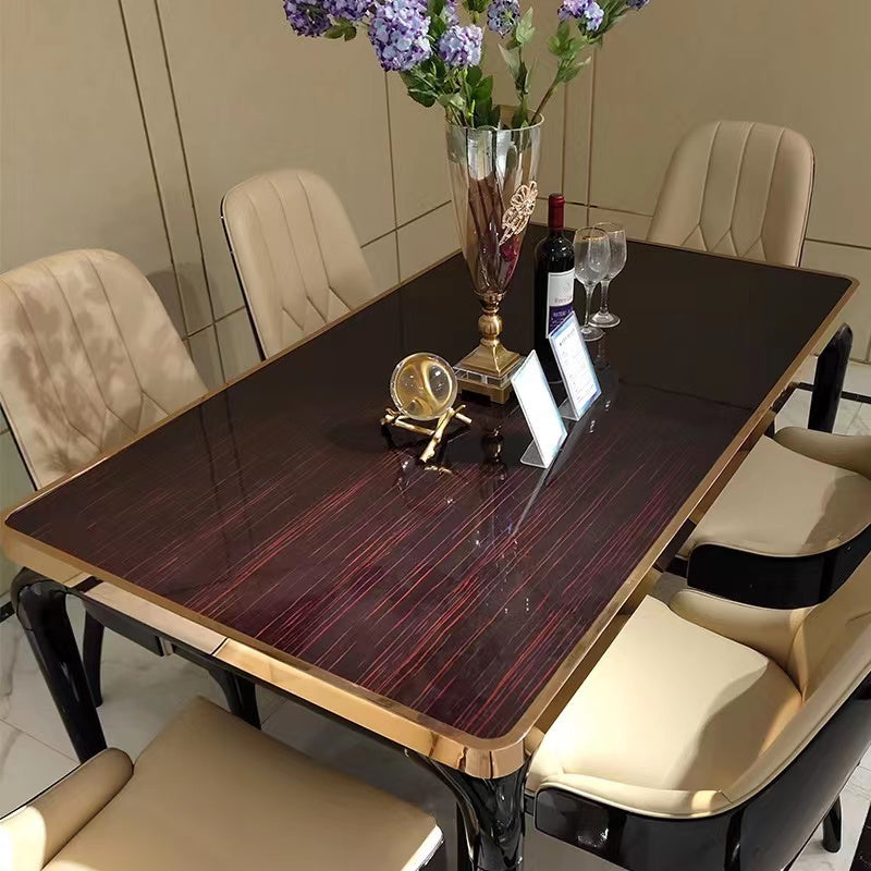 Elegance Dining Table With Polish 6 Seater