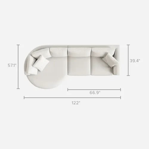 Round Sectional Sofa