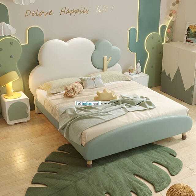 Cloudy Tree Upholstered Bed