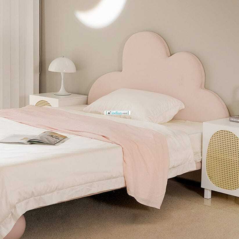 Small Cloudy Wooden Kids Bed