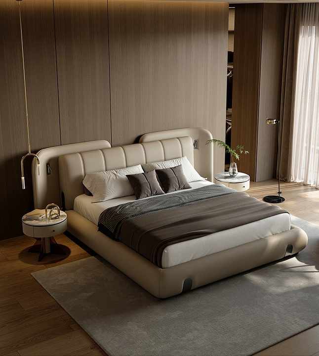 Luxe Crystal Upholstery Bed