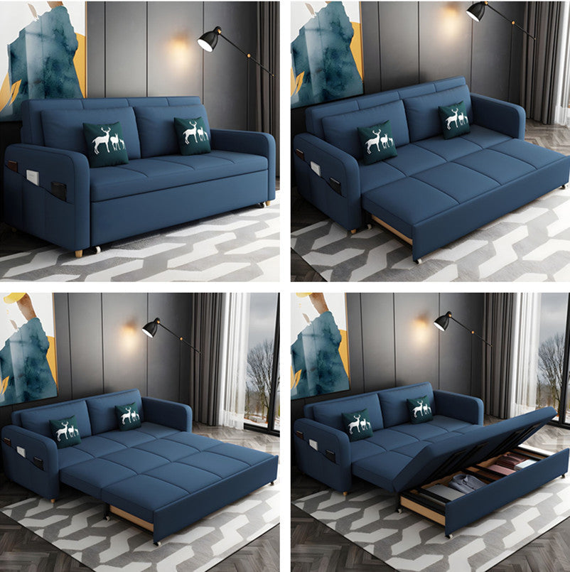 Omani Blue Sofa Cum Bed