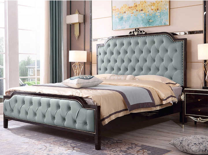 Comfortable Wooden Bed Without Storage