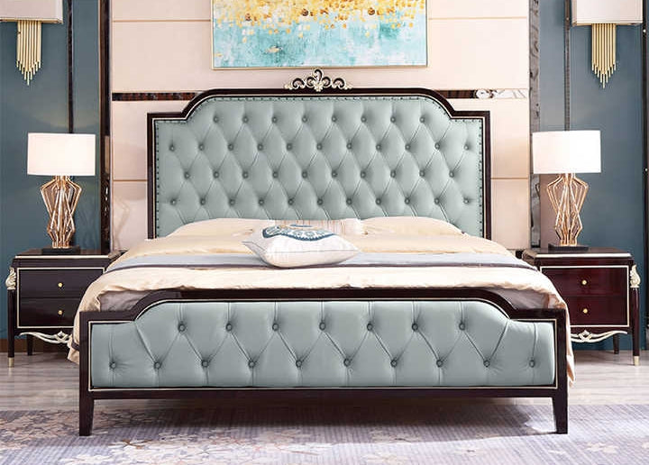 Comfortable Wooden Bed Without Storage