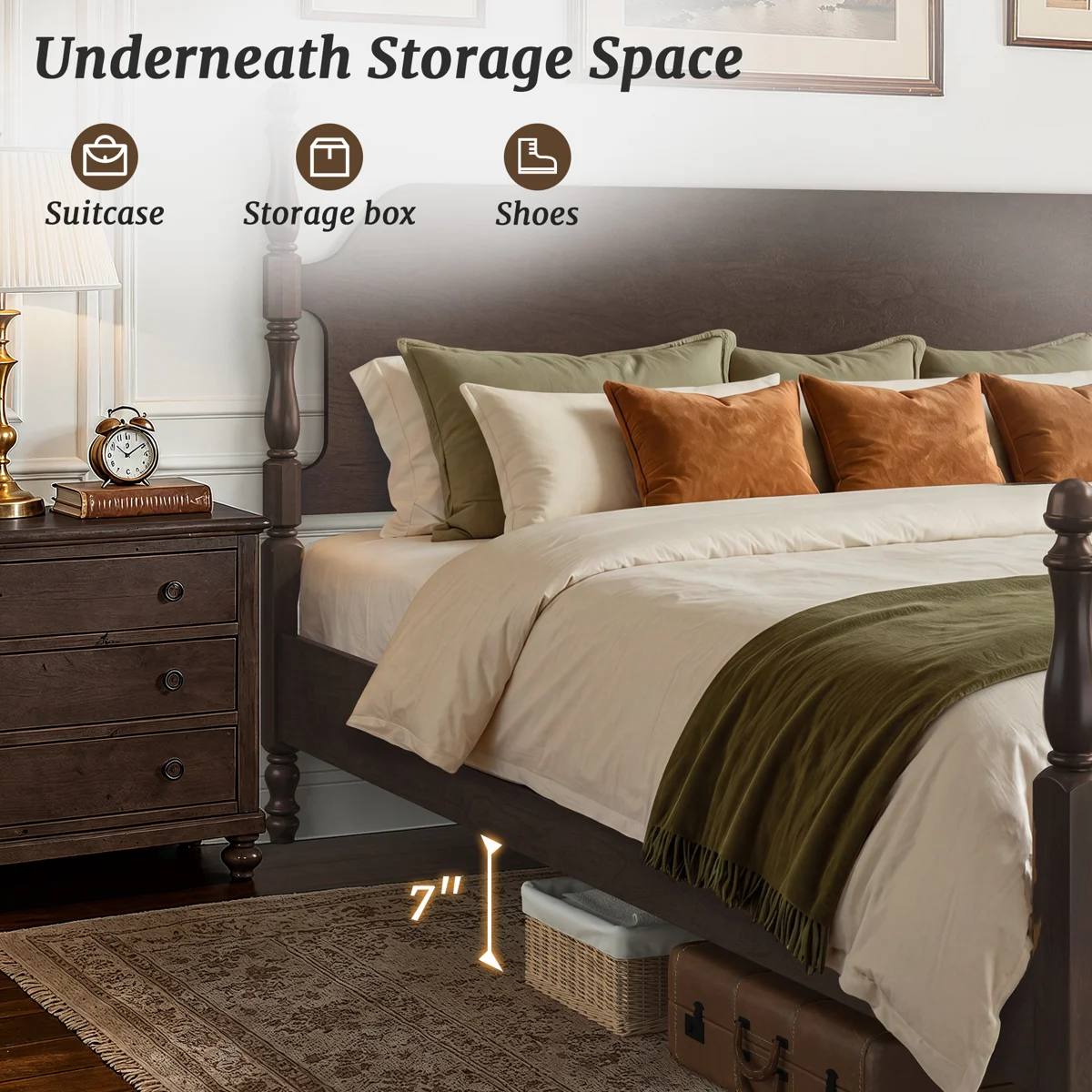 Indic Four Poster Bed