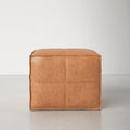 Gorgeous Orange Ottoman Without Storage
