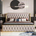 Classic Modish Leatherette Bed