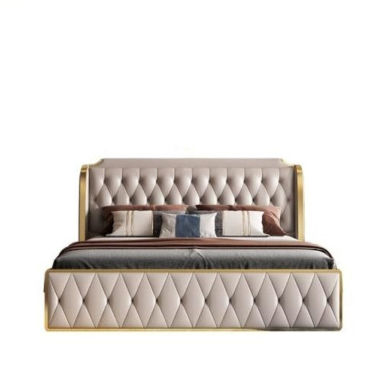 Classic Modish Leatherette Bed